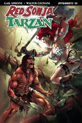 Red Sonja / Tarzan #1 Sergio Davila Cover E