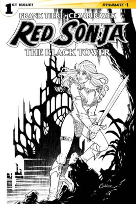 Red Sonja: The Black Tower #1 (of 4) B&W variant