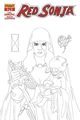 Red Sonja #14 vol. 2 B&W variant