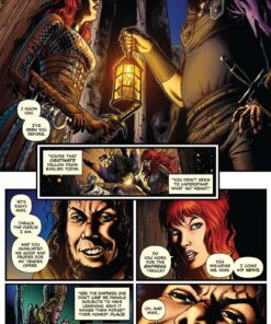 Alternative view of Red Sonja #18 B&W variant